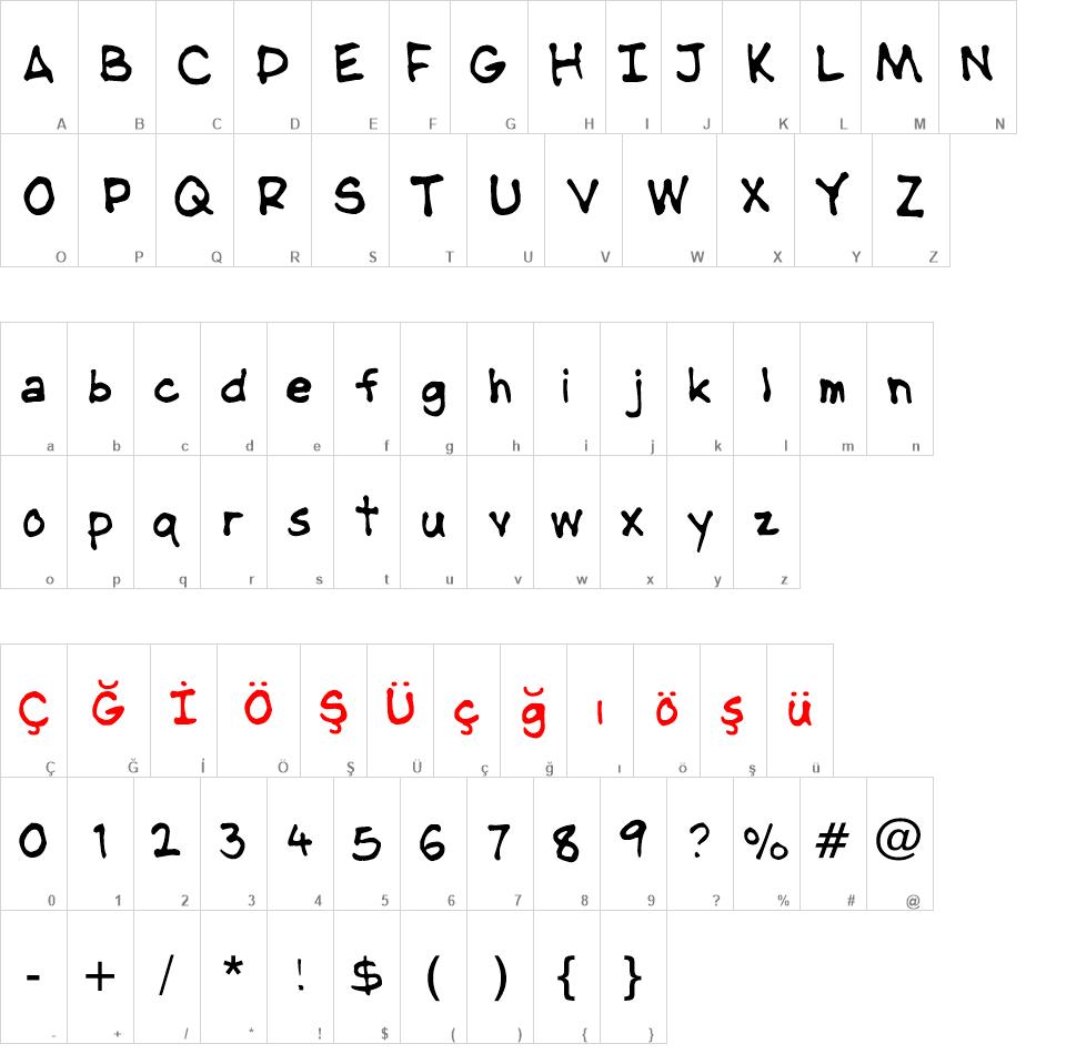 NipCen's Handwriting font